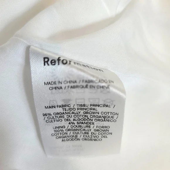 REFORMATION Kaede Dress in White - Picture 11 of 14